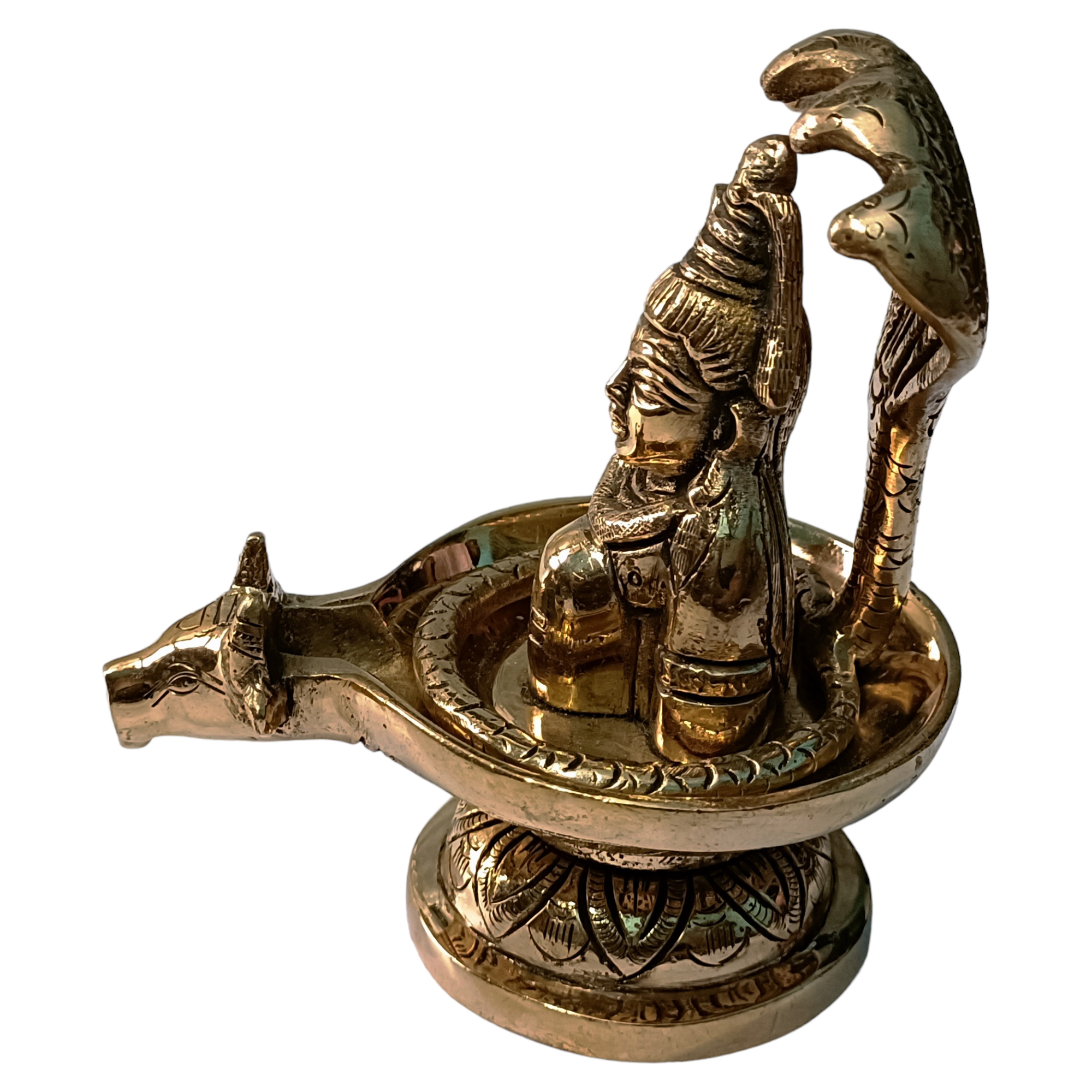 Brass Shivling Idol – 19cm