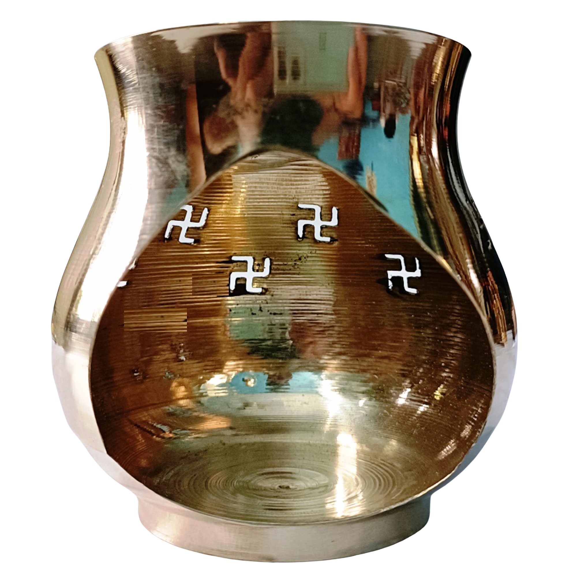 Brass OM Swastik Kalash, Puja Lota