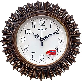 Oreva Plastic Wooden Look Designer Wall Clock