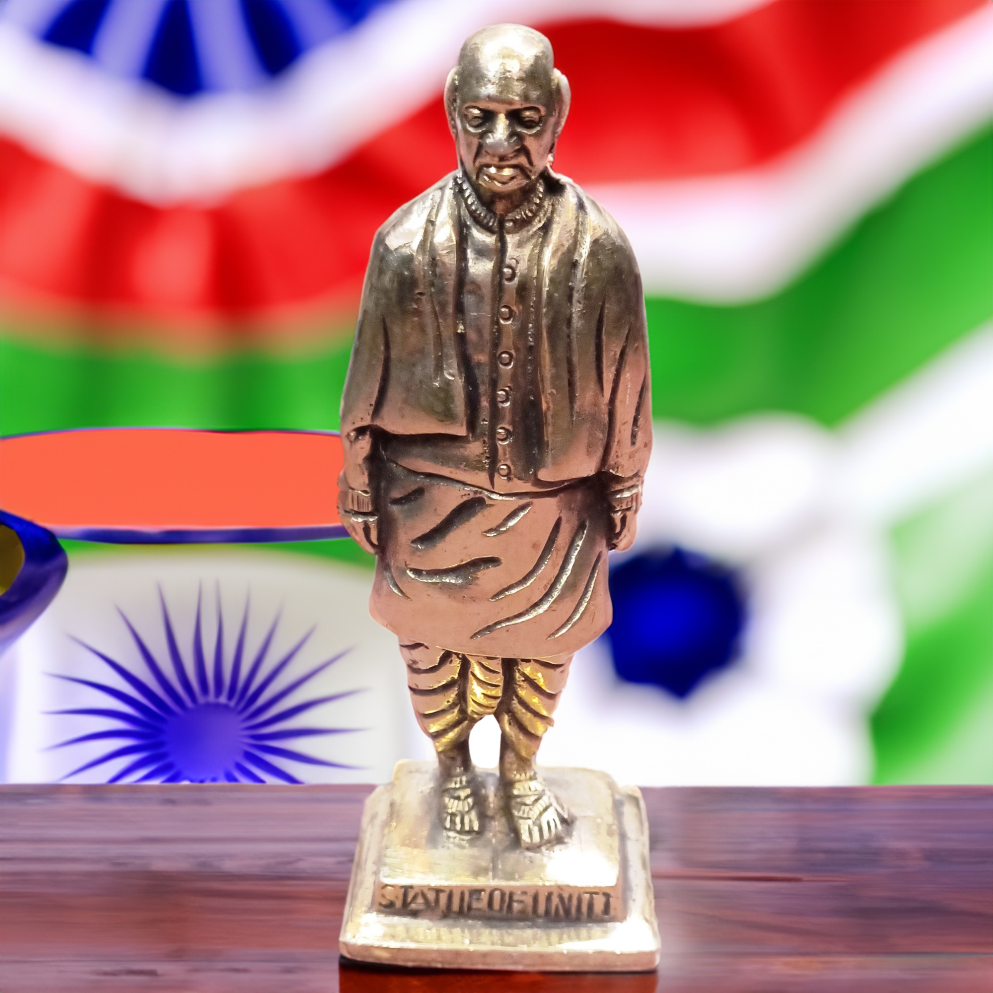 Jet Sardar Patel Statue of Unity Model Brass Handicraft Art A Beautiful Piece of Art Handcrafts Products for Your Beautiful Home or Office.