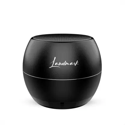 Landmark Shell The Smallest Wireless Speaker with Powerful Bass & Mic 3 W Bluetooth Speaker  (Black, Mono Channel)